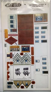 * BILT EEZI D6 Half Timbered Town House 2 mm scale Model N Gauge Card Kit - Picture 1 of 1