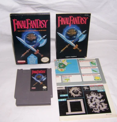 Final Fantasy (Nintendo, NES) *RARE* In Original Box and Manual Maps VERY NICE - Image 1 of 4