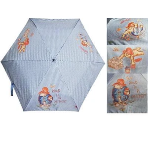 Taschenschirm leicht tragbar kompakt Paddington Bear blau Marmelade - Bild 1 von 3