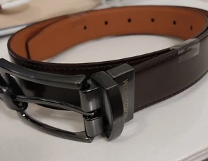 Nordstrom Kids Reversible Leather Belt Brown and Cognac Size 26 - Picture 1 of 5