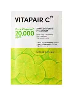 Nature Republic Vitapair C 7days Whitening Mask Sheet 23ml 10ea K-Beauty - Picture 1 of 11