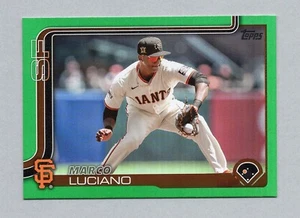 2025 Topps Serie 1 Marco Luciano Green Foil Karte #156 SN 82/99 - Bild 1 von 2