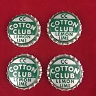 4 Cotton Club Lemon Lime Soda Bottle Caps Cleveland Ohio Vintage A6