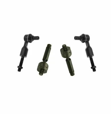 4Pc Inner & Outer Tie Rod Ends Kit for VW Passat Audi A4 A6 A8 S4 RS4 96-10 - Image 1 of 4