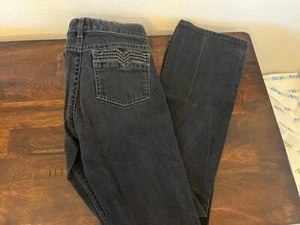 Pantalones de mezclilla negros de tiro bajo White House Black Market para mujer talla 2R Blanc Bootcut - Imagen 1 de 13