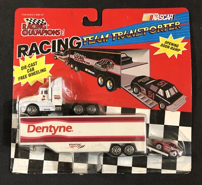 Dentyne Pontiac Racing 1994 Semi Cab and Trailer Die-Cast New - Image 1 of 4