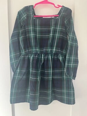 The Children's Place Dress Size 4T Green Plaid - Image 1 of 4
