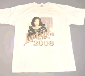 Loretta Lynn 2008 Concert Tour T Shirt Anvil Brand Mens Size Large - Picture 1 of 8