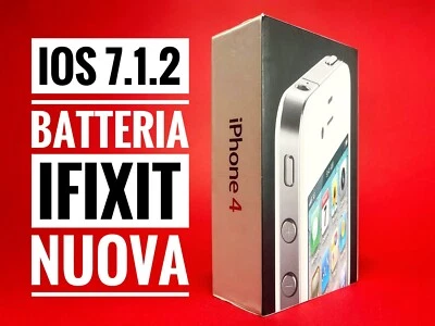 Apple iPhone 4 - 16GB - Bianco (Model A1332 - MC604DN/A) - iOS 7.1.2 - Immagine 1 di 4