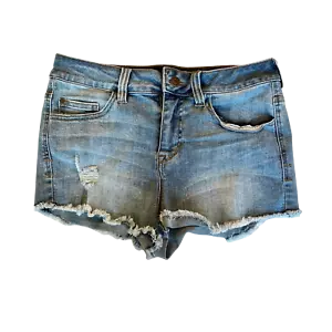 Pantalones Cortos Jean Celebrity Rosa Juniors 5 Azul Tiro Medio Elastizados Envejecidos (Talla 5W26) - Imagen 1 de 6