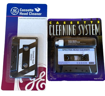 GE Cassette Head Cleaner Spectra Cleaning System IMA 16381 Vintage New Sealed - Image 1 of 4