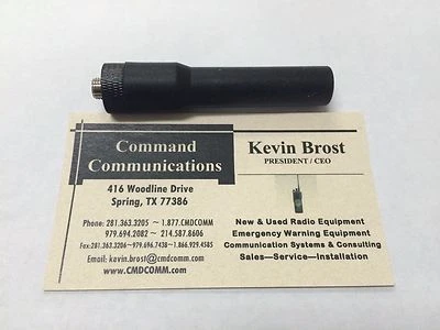 COMMAND COMMUNICATIONS MOTOROLA HT1000 MT2000 MTS2000 JT1000 ASTRO SABER SHORT STUBBY VHF - UHF ANTENNA
