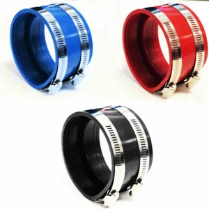 3.5" intercooler Air Intake Rubber coupler with clamps - Picture 1 of 7