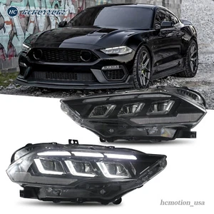 Faros LED para Ford Mustang 2018-2023 arranque animación DRL secuencial 2 piezas - Imagen 1 de 21