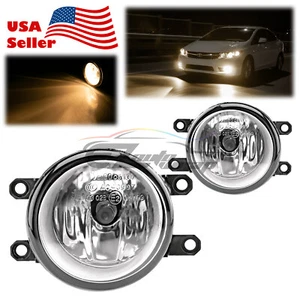 2012-2021 Toyota Tacoma 2x Clear Lens Lamp Fog Light Fit Quality Replacement T4 - Picture 1 of 12