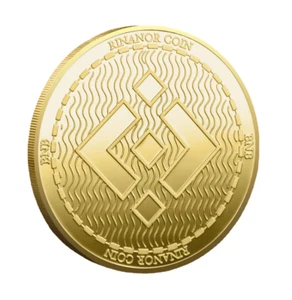 BNB Coin Crypto Coins Cryptocurrency Iota Commemorative Binance Token - 2Pcs - Picture 1 of 4