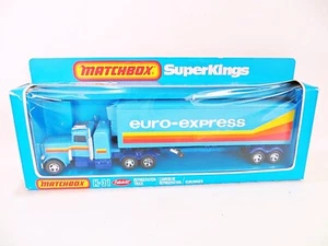MATCHBOX SUPERKINGS K31 'PETERBILT REFRIGERATION TRUCK EURO EXPRESS'. MIB/ BOXED - Picture 1 of 8