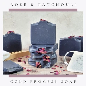Charcoal Soap | Black Rose And Patchouli. - Picture 1 of 7