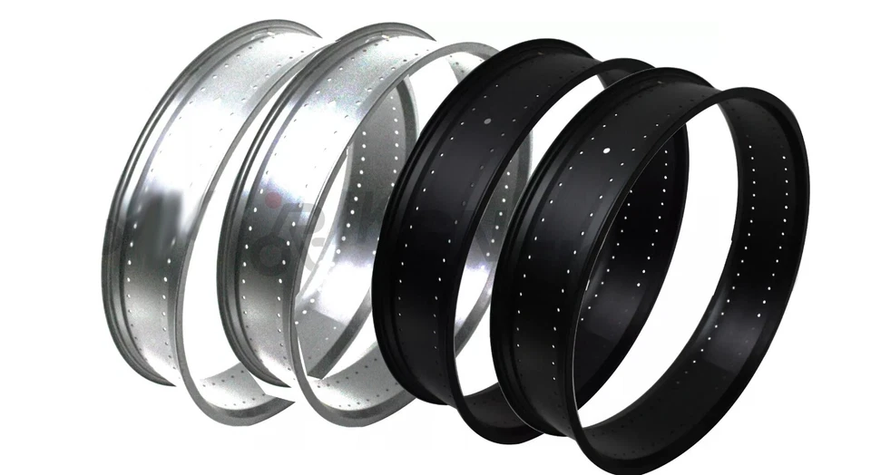 Pair 26"x5 Fat Tire 140 Spokes Rim 125mm Hoop Set Beach cruiser Chopper Bike DIY - Image 1 of 4