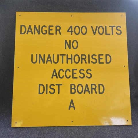 Vintage Danger Sign Cut Out Letters Cover