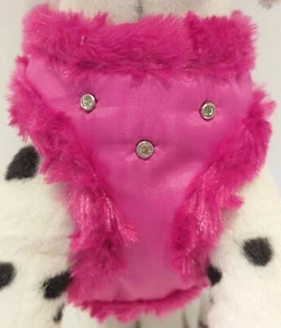 Arnés para perro rosa calle arnés blandos Chihuahua Pomerania perros peluche de invierno - Imagen 1 de 4