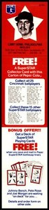 1978 PEPSI-COLA SUPERSTAR - LARRY BOWA PHILADELPHIA PHILLIES