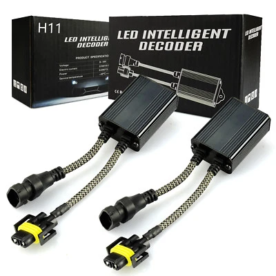 JDM ASTAR 2x H11 Decodificador Antiparpadeo Corrección Parpadeo Error Código Cancelar Plug-n-Play Foto 1 de 4