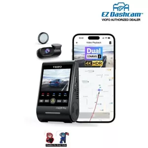 Viofo A229 Pro 2CH 4K Dual Dash Cam + WiFi + GPS + CPL | Authorized Dealer - Picture 1 of 10