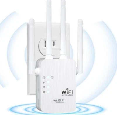 New WiFi Range Extender Repeater 1200Mbps Wireless Router Signal Booster - Image 1 of 4