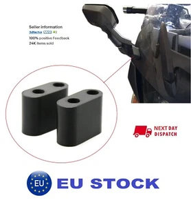 Adaptador extensor de espejo de montaje negro YAMAHA FJR 1300 FJR1300 A FJR1300A AS - Imagen 1 de 9