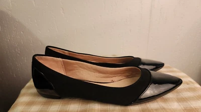 Zapatos planos Lifestride Simply Comfort para mujer 7,5 M negros puntiagudos #17 Foto 1 de 4