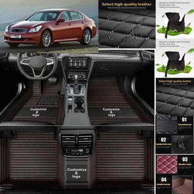 For Infiniti G Sedan Car Floor Mats Luxury Waterproof Pads Liner Auto Rug Foto 1 de 4