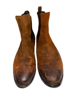 Thursday Duchess Boots Women's 9 Cognac Suede Ankle Chelsea Bootie WORN ONCE - Picture 1 of 7