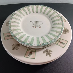4er Set Ea. Pfaltzgraff Portfolio Naturewood 8" Salat & 11" Essteller - Bild 1 von 9