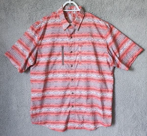 Camisa ARIAT TEK Rayas Azteca VentTEK Ventilada Pesca Manga Corta Botón Talla L - Imagen 1 de 16