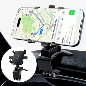 Car Phone Holder Dashboard Phone Mount 360 Degree Rotation Multifunctional Clip  - Picture 1 of 12