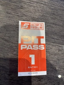 Snap On Tools Pit Pass 1 Eintrittspreis Promo Sammlerstück ab Händlerbestand - Bild 1 von 2