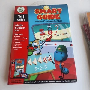 LeapFrog Leap Pad Smart Guide To First Grade Book&Cartridge Age 5-7 Fundamental - Picture 1 of 4
