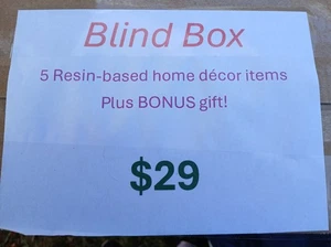 Blind Box Of 5 Beautiful Hand-made Resin Products.   - Picture 1 of 1