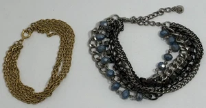 2 pulseras de cadena multicapa - Imagen 1 de 4