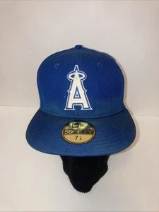 Los Angeles Angels New Era 59FIFTY Fitted Hat7 1/8 Blue - Picture 1 of 14