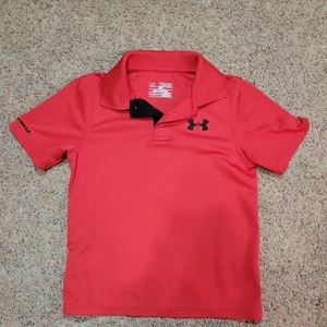 Under Armour Shirt Polo Top Youth XS Red - Picture 1 of 6