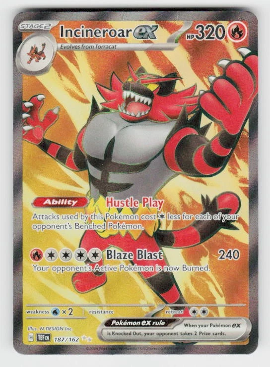 SV05: Temporal Forces #187/162 Incineroar ex - Image 1 of 2