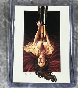 Tarjeta coleccionable Pin Up Angels and Amazons Chris Achilleos 1994 #17 memorias eróticas - Imagen 1 de 2
