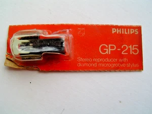 TETE DE PLATINE TOURNE DISQUE ancien PHILIPS GP - 215 DIAMOND MICROGROOVE STYLUS - Imagen 1 de 1