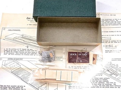 HO Craftsman Early ConCor Rock Island 40 Ton USRA "New Concept" Box Car Kit NOS - Image 1 of 4