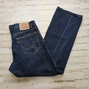 Vintage Levi's 517 Herrenjeans 36 x 30 Bootcut dunkle Waschung hergestellt in Mexiko Y2K - Bild 1 von 10