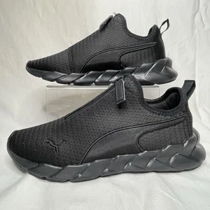 Puma Weave Zip Slip On Training Womens Black Tennis Sneakers Athletic Shoes - Picture 1 of 11