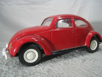 Tonka Volkswagen Beetle Red Toy Car Plastic VW Bug Model 52680 Collectible Retro - Image 1 of 4
