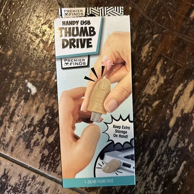 Premier Finds Handy USB Thumb Drive Digital Storage Gag Gift Joke Funny 256 MB- - Image 1 of 2